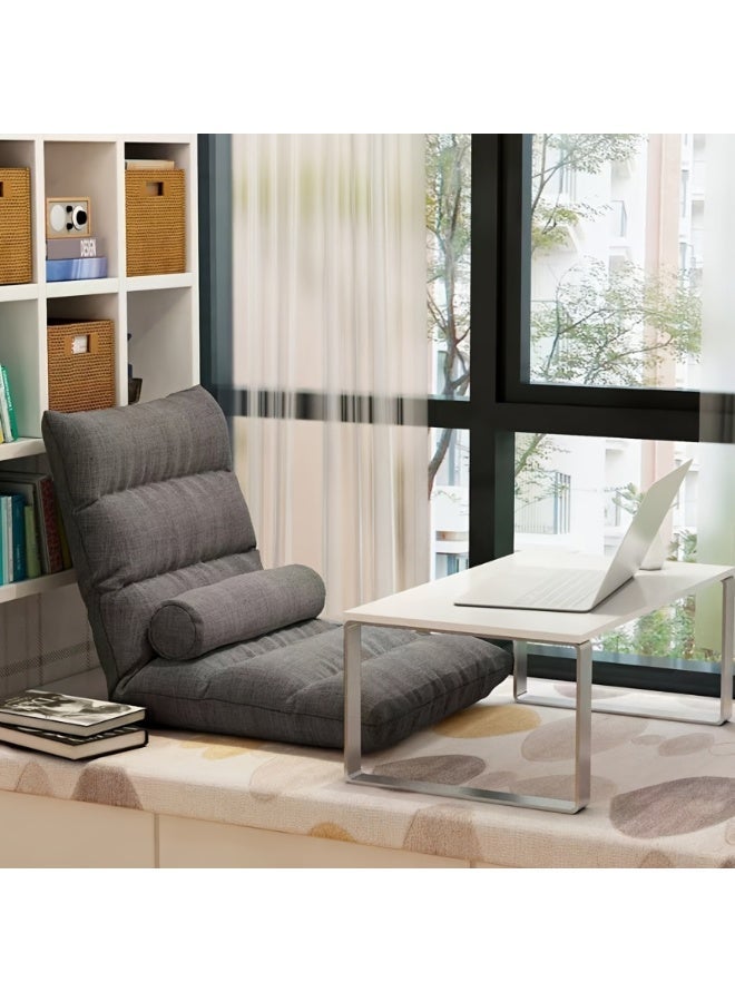 Noori Foldable Sofa, Lazy Sofa for Single Use, Indoor/Outdoor, Reclining, Ergonomic Design, Lightweight, Compact, Suitable for Balcony/Tatami/Bay Window/Bedroom/Living Room/Home Office/Lounge | Student Dorm/Indoor Terrace/Living Room Lounge Chair, Living - Image 4